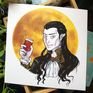 Art Print 8x8” Strahd von Zarovich Curse of Strahd D&D TTRPG Print