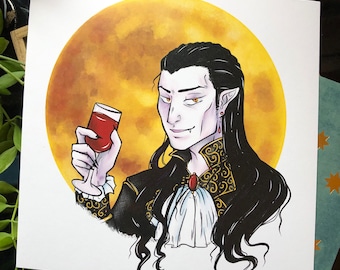 Strahd von Zarovich Art Print: Curse of Strahd, D&D TTRPG (8x8)