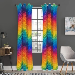 LGBTQ+ Rainbow Pride Curtains: Vibrant Home Decor for Equality, Self-Expression & Celebration