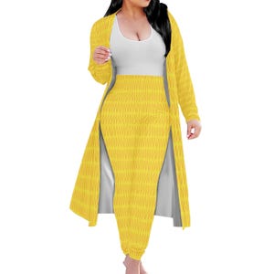 African Yellow Mudcloth #40 Women Overalls Sportwear