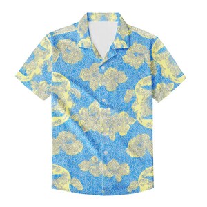 Vintage Hawaiian Aloha Shirt | Men's Tropical Beach Wear | Retro Floral Print Casual Button-Up