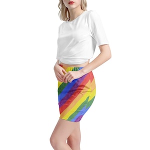 LGBT Pride Flagge Frauen Mini Rock