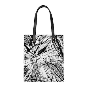 Schwarz-Weiß-Croton PU-Leder-Handtaschen