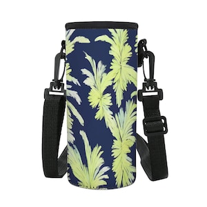 Compact Beverage Sling: Cross-Body Water Bottle Carrier with Adjustable Strap for Outdoor Adventures