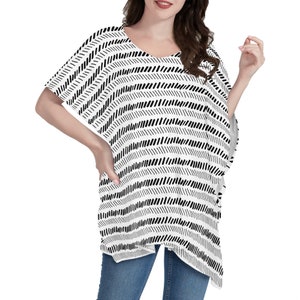 African Mudcloth Women Oversize Shirt Dress