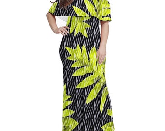 Laua'e Innovation Women Off Shoulder Maxi Dress - Sizes upto 7XL