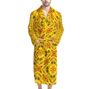 Personalized Turkish Cotton Kimono Bathrobe - Luxurious Dressing Gown for Men, Boyfriend, Groom Gift