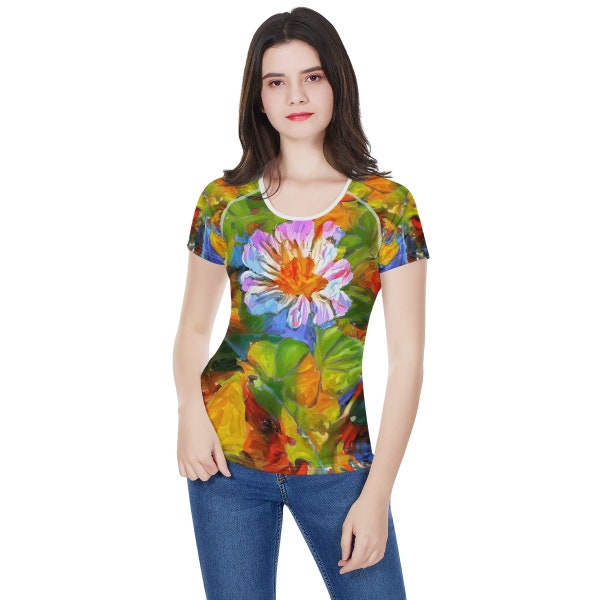 Petunia Flower Women's All-Over Print T shirt