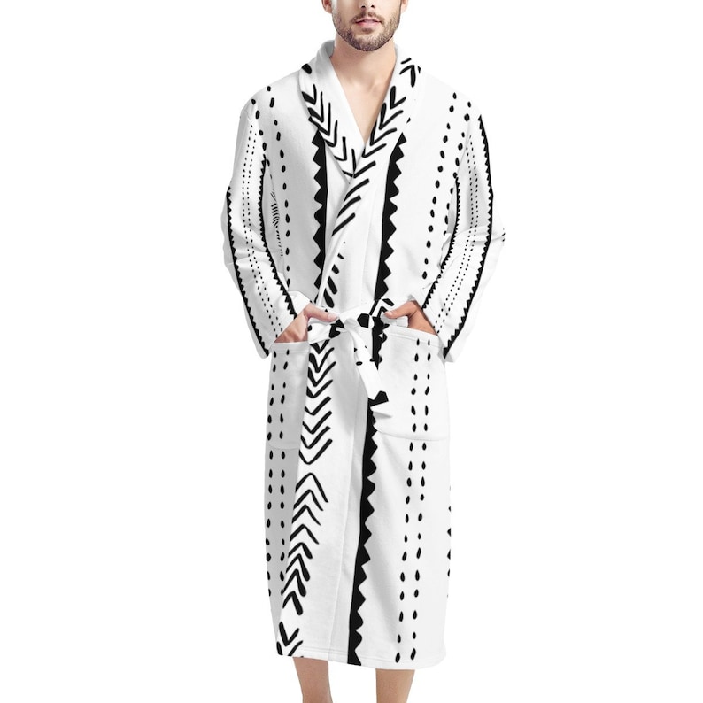 Men's Bathrobe Classic and Stylish Mudcloth Mens Etsy