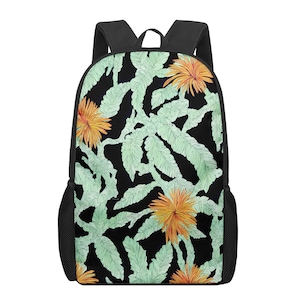 Sac à dos noir avec chaîne pour enfants Puakenikeni