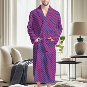 Bisexual Pride Men&#39;s Bathrobe