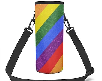 Large Water Bottle Carrier Bag  LGBT Pride