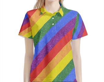 LGBT Pride  Women’s Aloha Polo Shirt