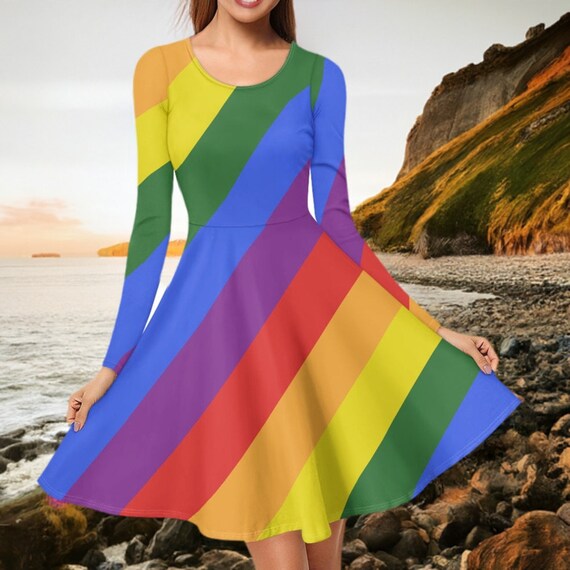elegant rainbow dress Blue Maria Dress for Girls, Ages 4-8 – Elegant and Comfortable, Ideal –  Rainbow Kids Colors