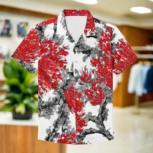 Vintage Men&#39;s Hawaiian Shirt | Men&#39;s Aloha Shirt