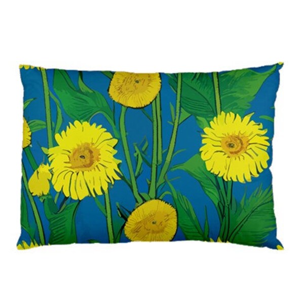 Sunflower Pillow Case Etsy