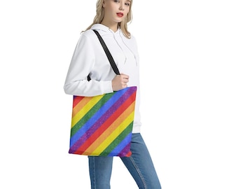 Rainbow Pride | Gay Pride | LGBTQ Pride | Cloth Tote Bags