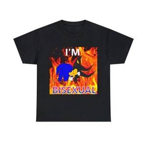 Sonic and Shadow Kissing &quot;I&#39;M BISEXUAL&quot; T-shirt