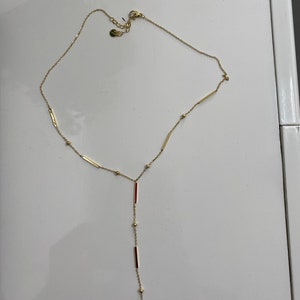 EMY golden tie necklace