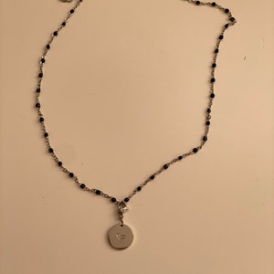 Gigi necklace medallion to engrave gold or silver image 9