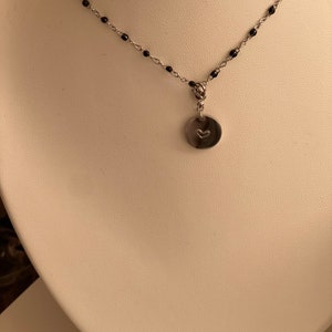 Gigi necklace medallion to engrave gold or silver image 3