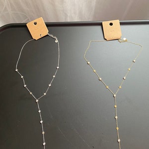 Gold and silver tie necklace in stainless steel News image 2