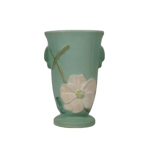 30&#39;S Art Nouveau Hand-Painted Two-Handle Pottery Vase by, Weller Pottery