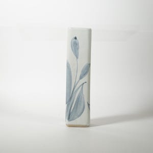 Vaso per fiori singolo in ceramica vintage firmato CS CP04, vaso minimalista in ceramica