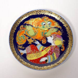 Bjorn Wiinblad Rosenthal studio line plate &quot;Aladin und die Wunderlampe&quot; - Germany