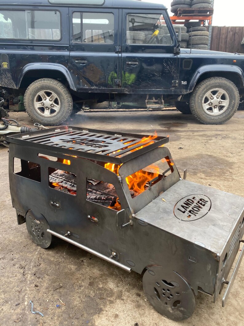 Cnc Range Rover Land Rover 110 Fire Pit DXF File | CNC Plasma Cut Plan (3mm Steel ...
