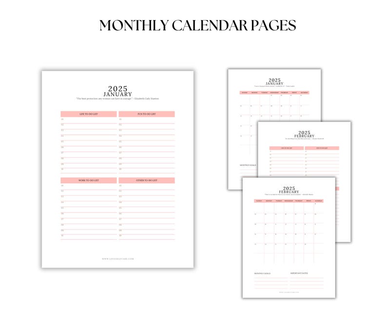 Printable Calendar 2025 Calendar Printable 2025 Calendar by Month Blank