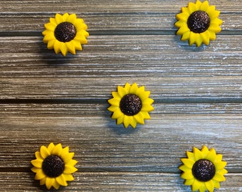 sunflower croc charms