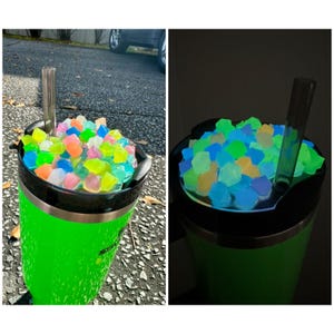 Colorful Glow in the Dark Cup Topper