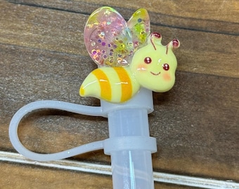 Glitter Wing Bee Straw Cap
