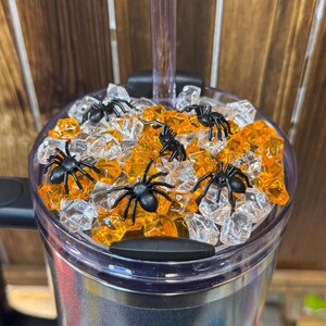 Spider Halloween Ice Cup Topper