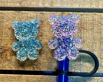Druzy Gummy Bear Straw Cap 2 colors to choose from
