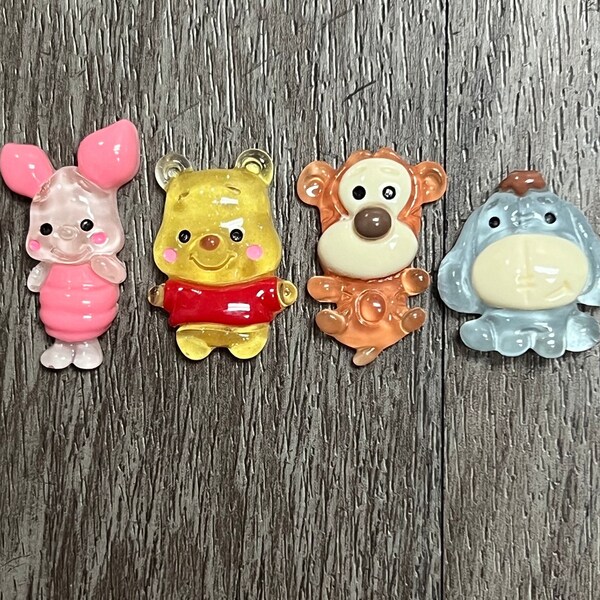 Jelly Style Pooh and Friends shoe charms