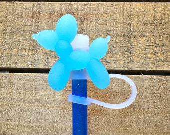 STL file Balloon Dog Miniature Straw Topper 🎈・Template to
