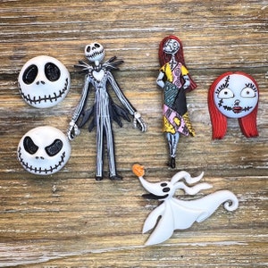 Horror Halloween Cartoon Movies Shoe Charms Sally Jack Killer And Nightmare  Before Christmas PVC Decoration Buckle In Soft Rubber From Cyardbag, $0.12