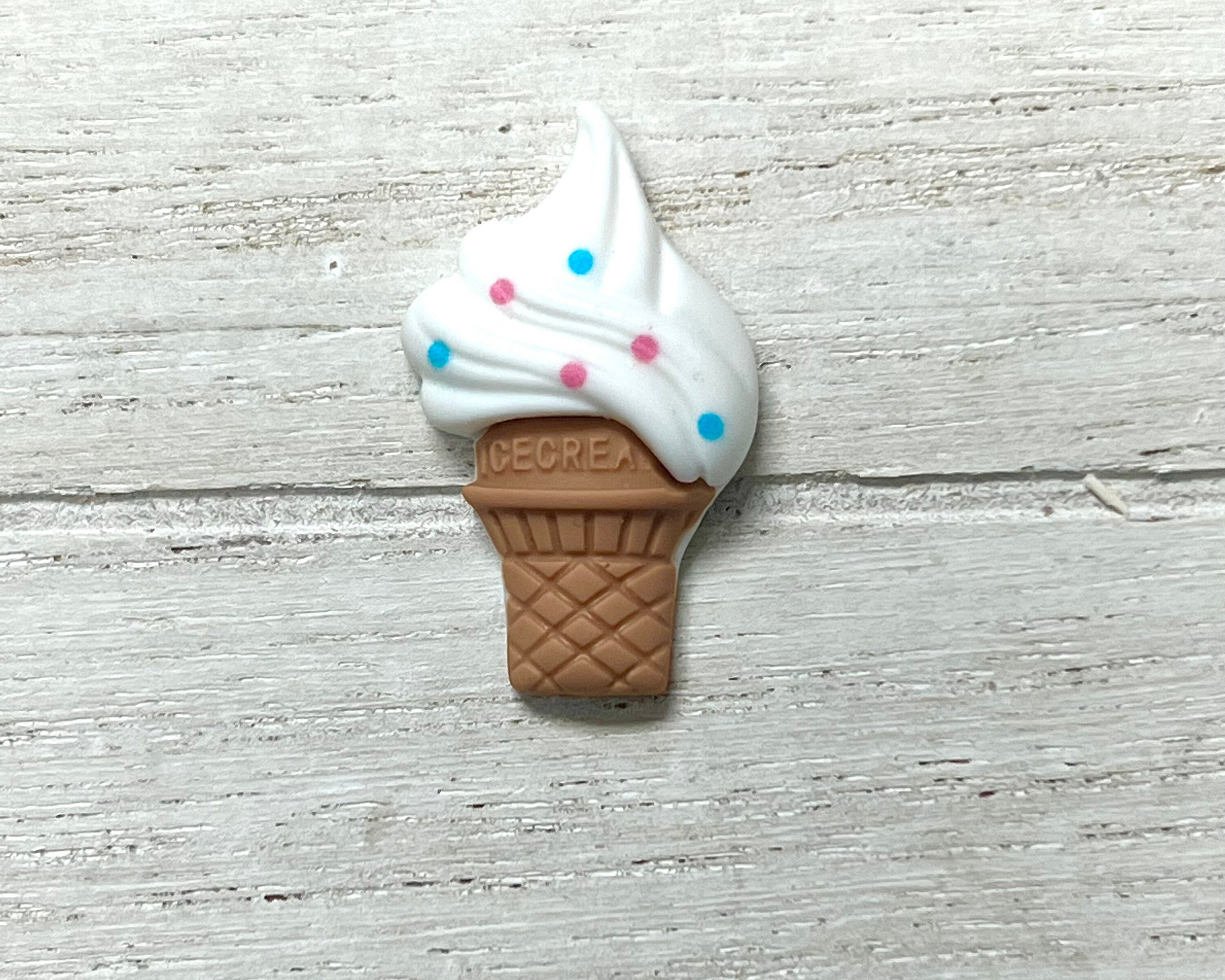 Ice Cream Cone Key Chain Charm in Sterling Silver – ChefJewelry