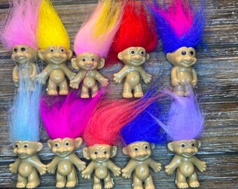 You Choose the Color ONE Troll Doll Croc Charm Troll Shoe Charms Croc Charms  Rubber Clog Charms Shoe Clips Ready to Ship 