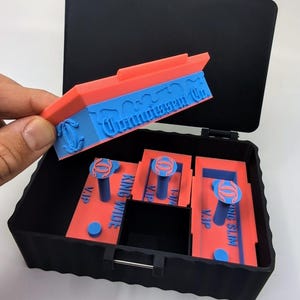 Custom Travel Kit Donut Press / Hash Hole Your Logo with Hard Case - All 3 King Slim, King Wide, 1-1/4