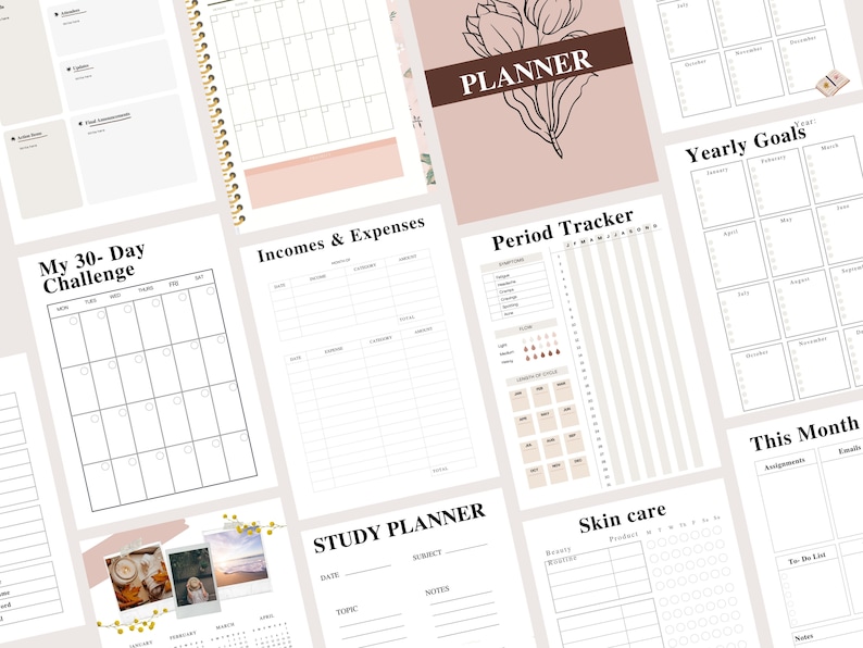 ADHD Weekly Planner Printable ADHD Digital Canva Template Etsy