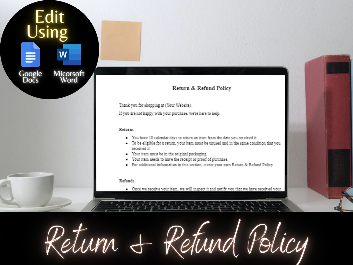 Return and Refund Policy Template: Website Legal Agreement (microsoft ...