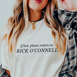 Rick O&#39;Connell Shirt, The Mummy Shirt, Brendan Fraser Shirt, The Mummy 1999, The Mummy, Movie Lover Gift, Movie Shirt, Movie Buff