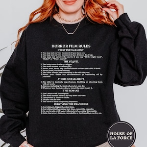 Horror Sweatshirt, Horror Movies Sweatshirt,Halloween Shirt,Horror Movie Lover,Horror Movie Shirt,Horror Lover, Halloween Costume,Final Girl