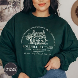 Rosehill Cottage Sweatshirt, The Holiday Movie Gifts, The Holiday Movie, Holiday Season RomCom Sweatshirt, Iris Simkins, Amanda Woods