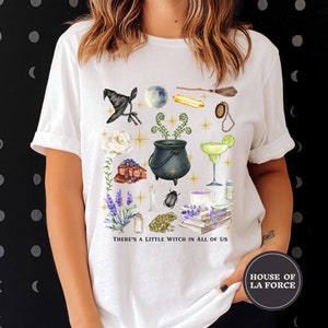 Camisa de magia prática, filme de magia prática, camisa de bruxa, bruxa básica, mulher bruxa, magia prática, margaritas da meia-noite, Sally Owens