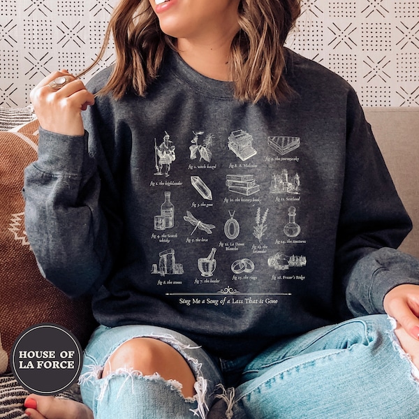 Outlander Sweatshirt, Claire Fraser, Outlander Book Series Shirt, Jamie Fraser Shirt, Fraser Ridge Clan, Sassenach Fan Gift, Outlander Gift