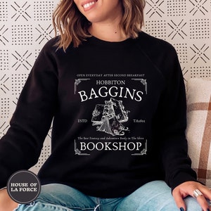 Bookshop Sweatshirt, Bookworm, Second Breakfast, Literature Shirt, Bookish, Gifts for Readers, Gifts for Geeks, Nerdy Shirt, Movie Buff